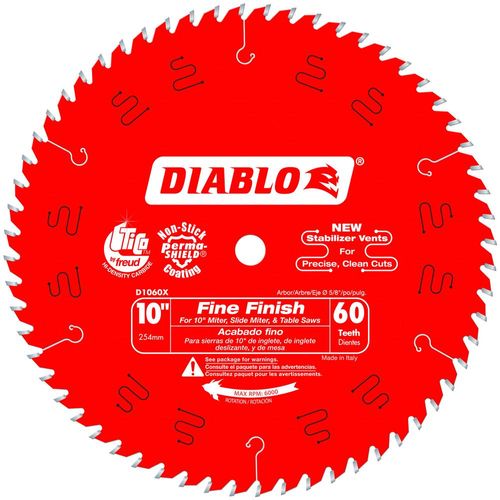 Disco De Sierra Diablo 10 X 60 Dientes D1060X