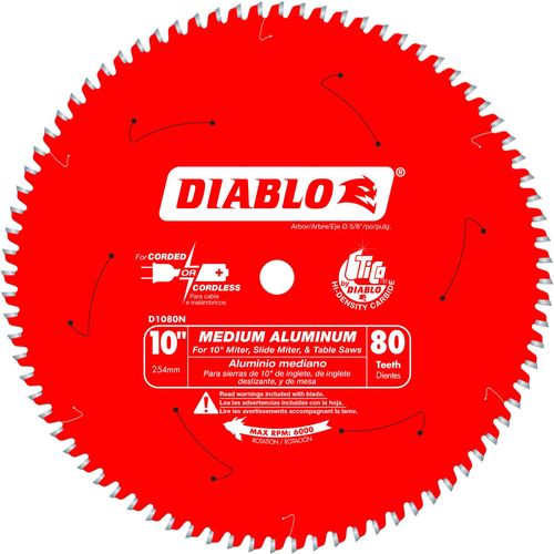 Disco De Sierra Diablo 10 X 80 Dientes D1080N