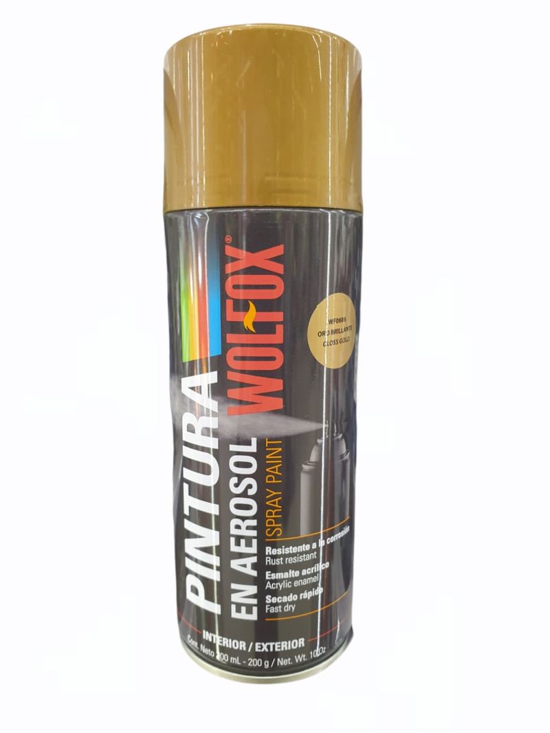 PINTURA AEROSOL ORO BRILLANTE WF0686