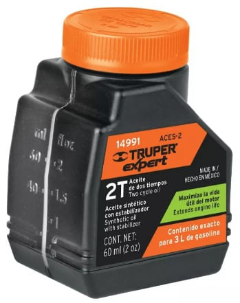 ACEITE SINTÉTICO PARA MOTOR DE 2 TIEMPOS, 60 ML 14991 TRUPER